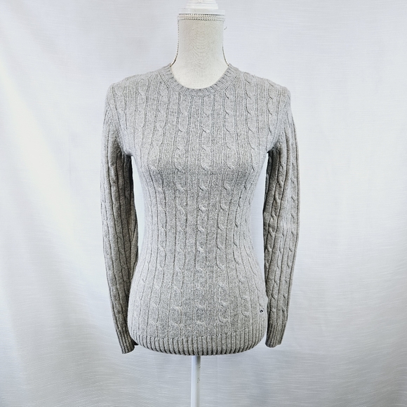 Vineyard Vines Plaited Cashmere Coral Lane Sweater X-small - Picture 4 of 12